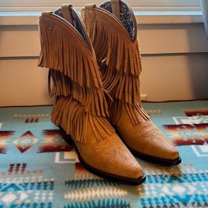 Dingo Fringe Cowboy Boots